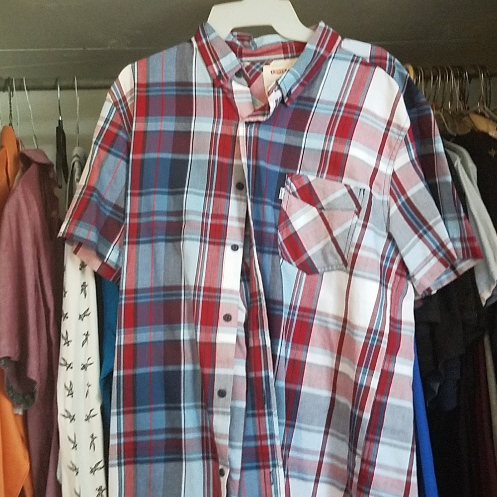 Levi button up shirt. Large like new